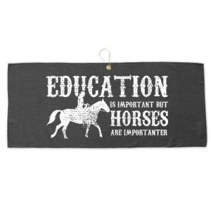 Horse Horseback Riding Cute Gift Large Microfiber Waffle Golf Towel