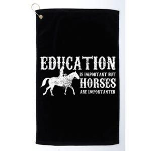 Horse Horseback Riding Cute Gift Platinum Collection Golf Towel