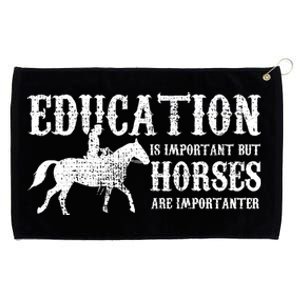 Horse Horseback Riding Cute Gift Grommeted Golf Towel