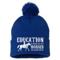 Horse Horseback Riding Cute Gift Pom Pom 12in Knit Beanie