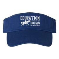 Horse Horseback Riding Cute Gift Valucap Bio-Washed Visor