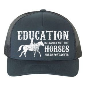 Horse Horseback Riding Cute Gift Yupoong Adult 5-Panel Trucker Hat