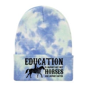 Horse Horseback Riding Cute Gift Tie Dye 12in Knit Beanie