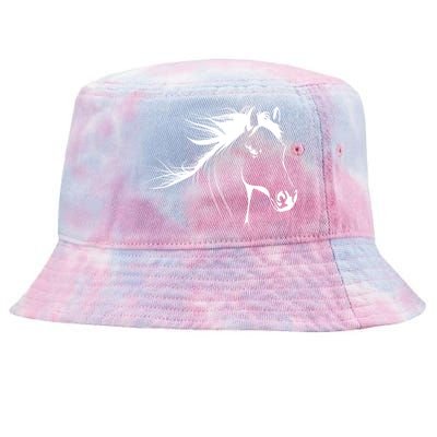 Horse Horseback Riding Cute Gift Tie-Dyed Bucket Hat