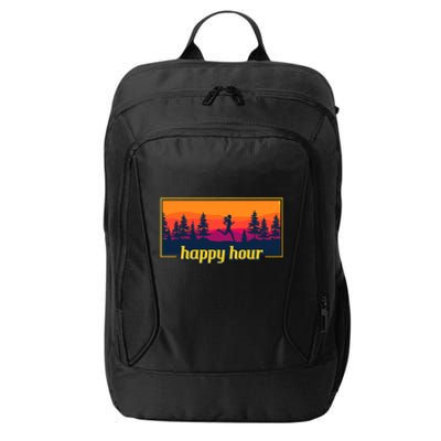 Happy Hour Running Woman Running Runner City Backpack