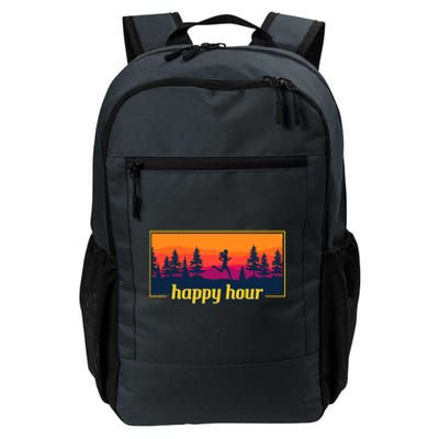 Happy Hour Running Woman Running Runner Daily Commute Backpack