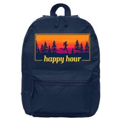 Happy Hour Running Woman Running Runner 16 in Basic Backpack