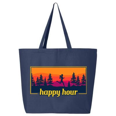 Happy Hour Running Woman Running Runner 25L Jumbo Tote