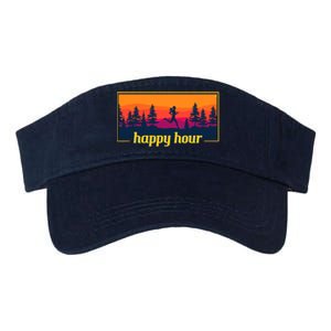 Happy Hour Running Woman Running Runner Valucap Bio-Washed Visor