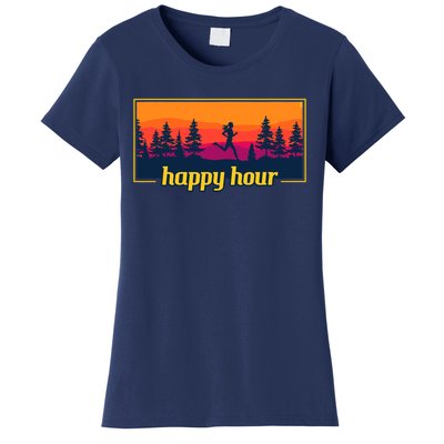 Happy Hour Running Woman Running Runner Women's T-Shirt