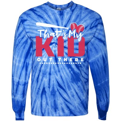 Hit Hard Run Fast Turn Left Baseball Gift Tie-Dye Long Sleeve Shirt