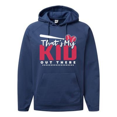 Hit Hard Run Fast Turn Left Baseball Gift Performance Fleece Hoodie