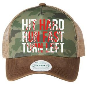 Hit Hard Run Fast Turn Left Funny Tee For Sport Lovers Gift Legacy Tie Dye Trucker Hat