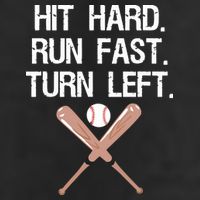 Hit Hard Run Fast Turn Left Baseball Softball Fan 15oz Campfire Ceramic Mug