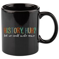 History Huh Red White And Royal Blue 11oz C Handle Ceramic Mug