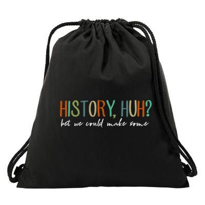 History Huh Red White And Royal Blue Drawstring Bag