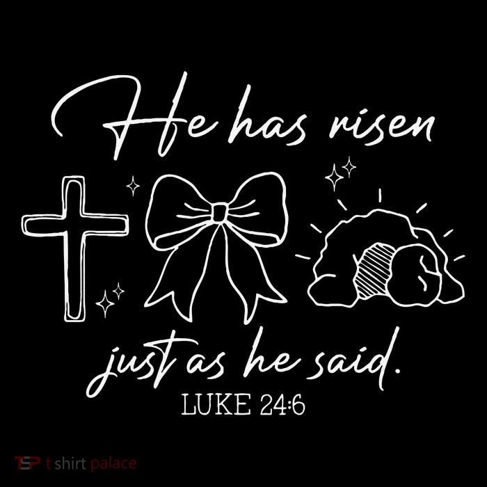 He Has Risen Just As He Said Luke 246 Easter Christian Premium T-Shirt