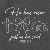 He Has Risen Just As He Said Luke 246 Easter Christian Vector Backpack