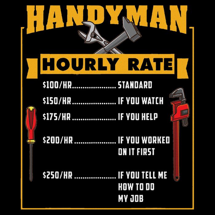 Handyman Hourly Rate Gift For Handyman Dad Baby Bodysuit
