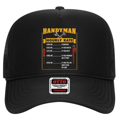 Handyman Hourly Rate Gift For Handyman Dad Trucker Hat