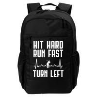 Hit Hard Run Fast Turn Left Baseball Player Technique Cute Gift Backpack
