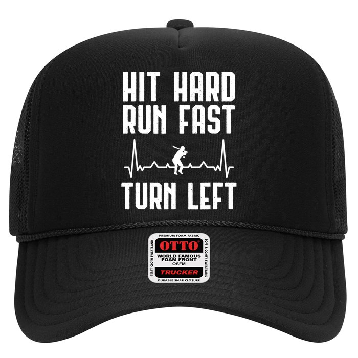 Hit Hard Run Fast Turn Left Baseball Player Technique Cute Gift Hat