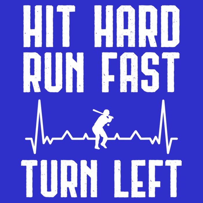 Hit Hard Run Fast Turn Left Baseball Player Technique Cute Gift 16 in Basic Backpack