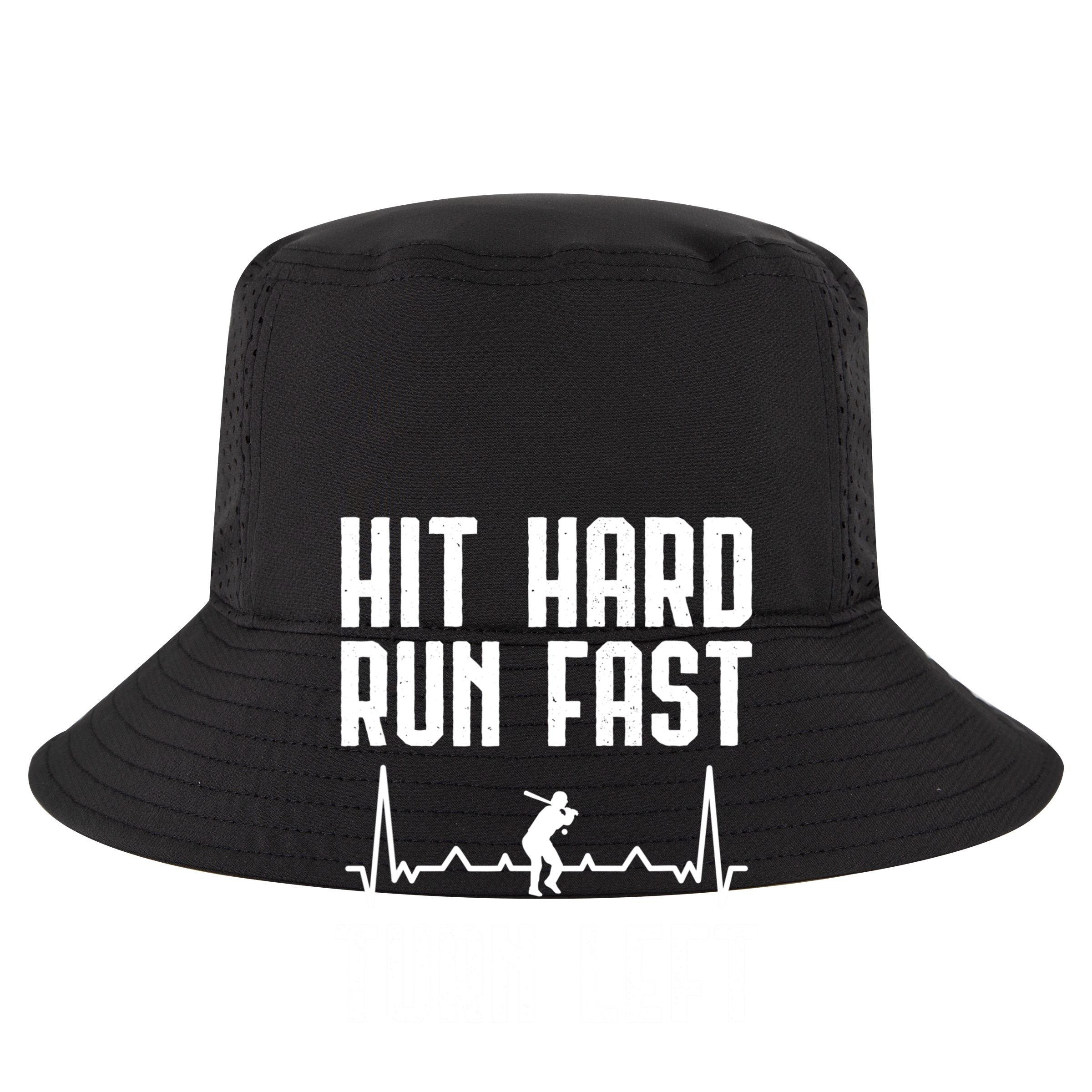 Hit Hard Run Fast Turn Left Baseball Player Technique Cute Gift Zip Tote Bag