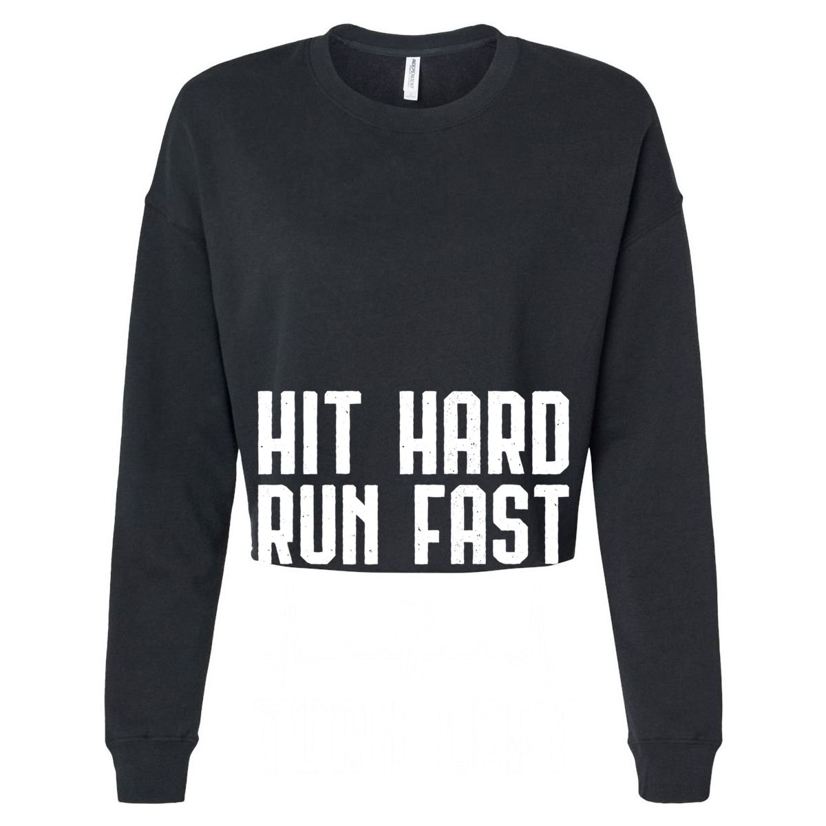 Hit Hard Run Fast Turn Left Baseball Player Technique Cute Gift Zip Tote Bag