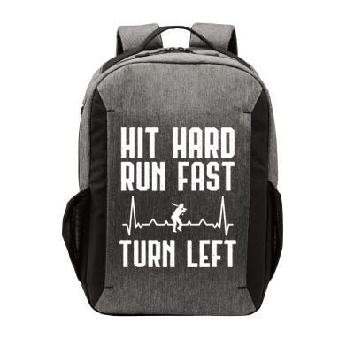 Hit Hard Run Fast Turn Left Baseball Player Technique Cute Gift Vector Backpack