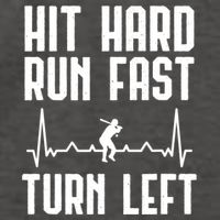 Hit Hard Run Fast Turn Left Baseball Player Technique Cute Gift Vector Backpack