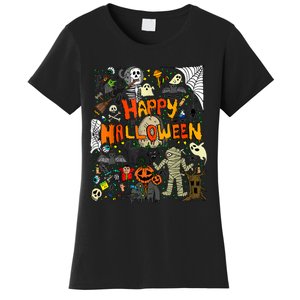 Happy Halloween Scary Retro Women's T-Shirt