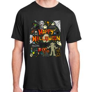 Happy Halloween Scary Retro Adult ChromaSoft Performance T-Shirt