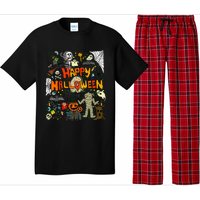 Happy Halloween Scary Retro Pajama Set