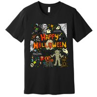 Happy Halloween Scary Retro Premium T-Shirt