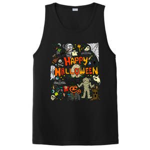 Happy Halloween Scary Retro PosiCharge Competitor Tank