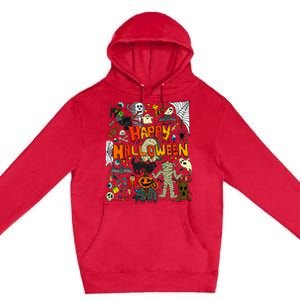 Happy Halloween Scary Retro Premium Pullover Hoodie