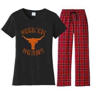 Hook’Em Horns State Of Texas Proud Texans Women's Flannel Pajama Set