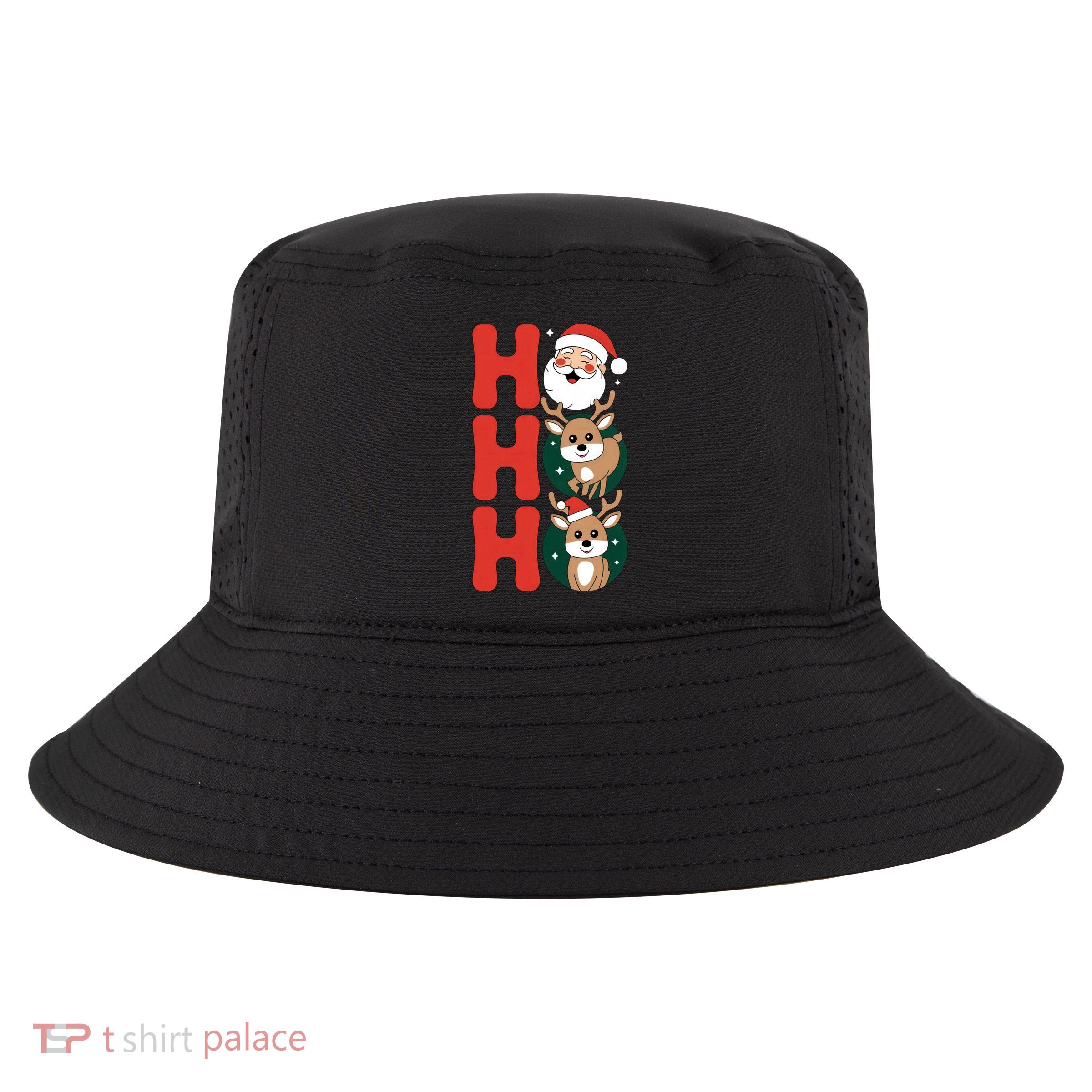 Hohoho! Happy Santa And Reindeers Christmas Xmas Awesome Gift Cool Comfort Performance Bucket Hat