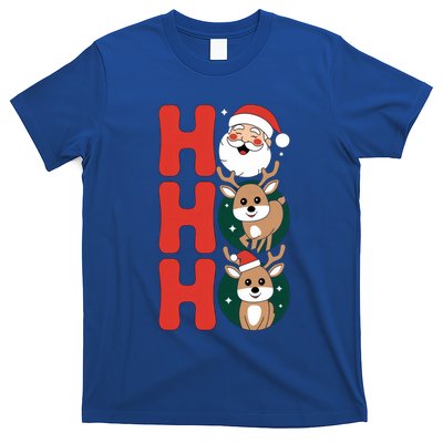 Hohoho! Happy Santa And Reindeers Christmas Xmas Awesome Gift T-Shirt