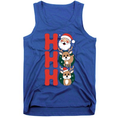 Hohoho! Happy Santa And Reindeers Christmas Xmas Awesome Gift Tank Top