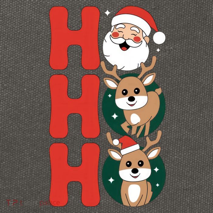 Hohoho! Happy Santa And Reindeers Christmas Xmas Awesome Gift Cotton Canvas Backpack