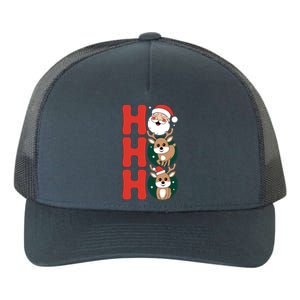 Hohoho! Happy Santa And Reindeers Christmas Xmas Awesome Gift Yupoong Adult 5-Panel Trucker Hat