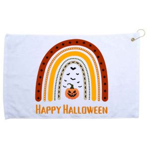 Happy Halloween Spooky Rainbow Grommeted Golf Towel