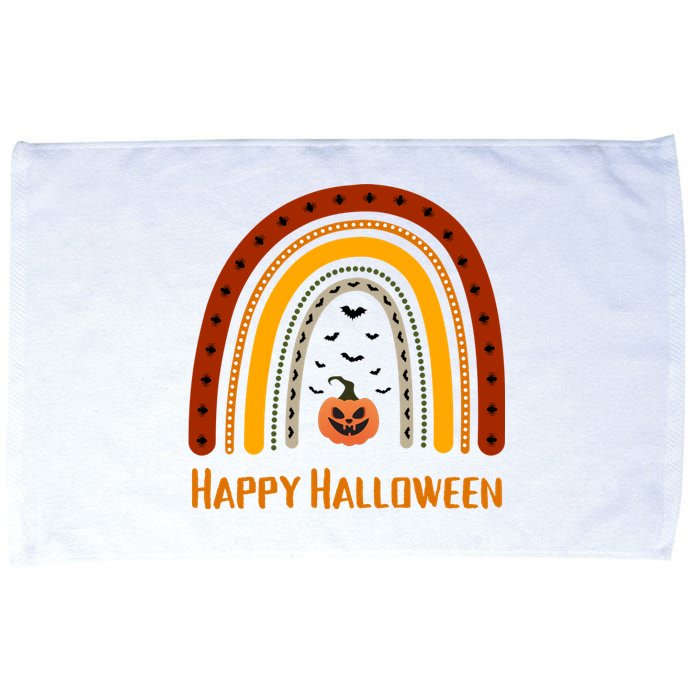 Happy Halloween Spooky Rainbow Microfiber Hand Towel