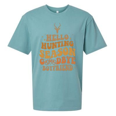 Hello Hunting Season Goodbye Boyfriend Sueded Cloud Jersey T-Shirt