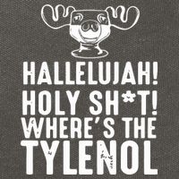 Hallelujah Holy Shit Wheres The Tylenol Cotton Canvas Backpack