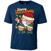 Happy Hallotthanksmas Santa And His Elves Performance Shirt