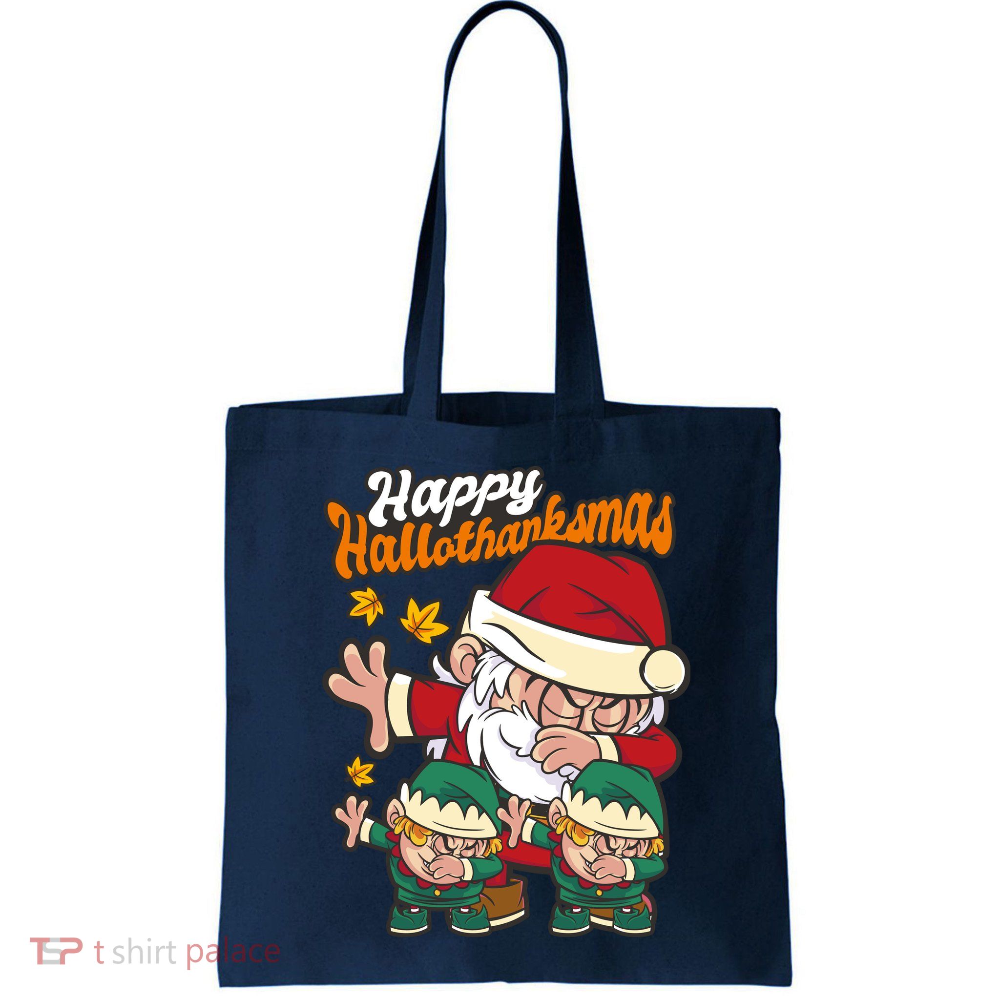 Happy Hallotthanksmas Santa And His Elves Bag
