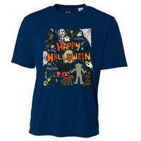 Happy Halloween Scary Retro Cooling Performance Crew T-Shirt